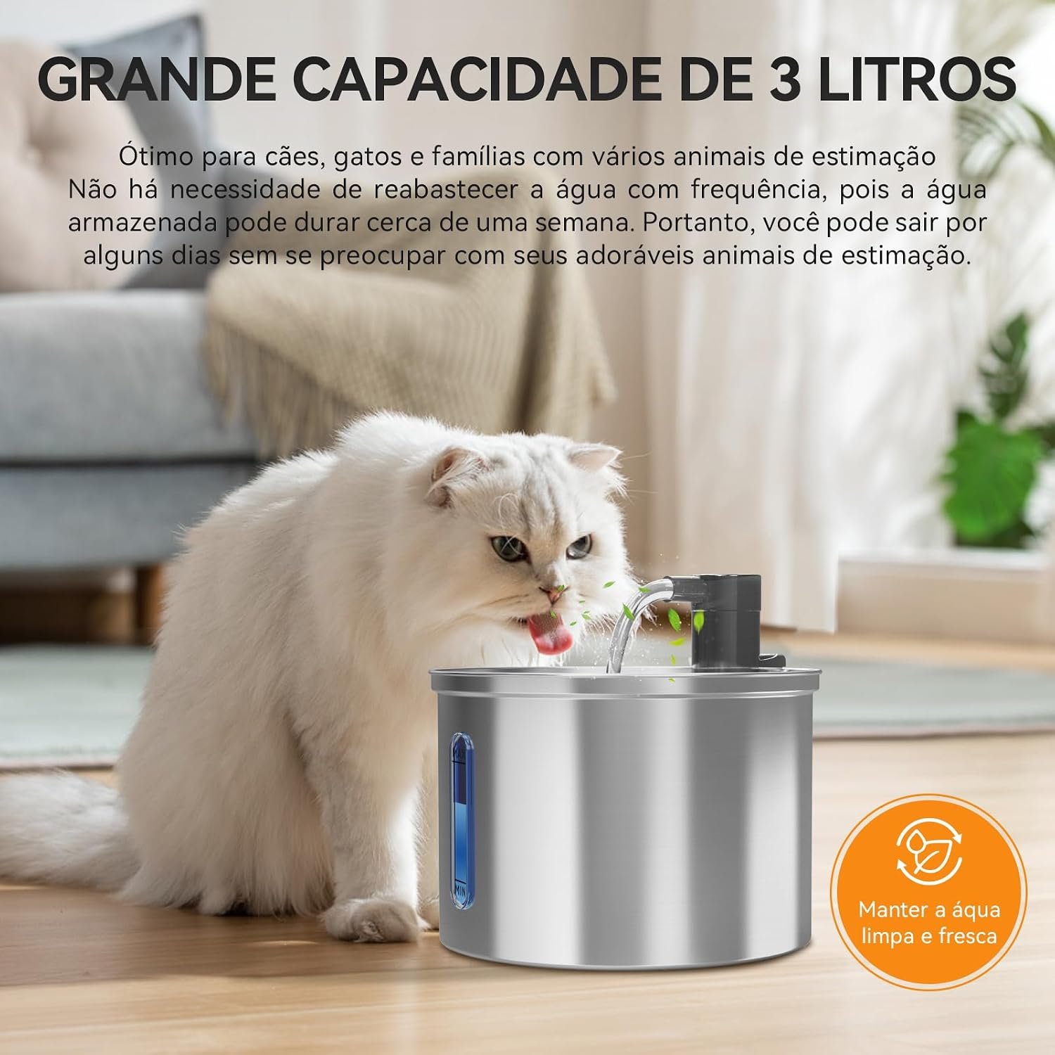 Bebedouro para Gatos 3 litros — foto 2